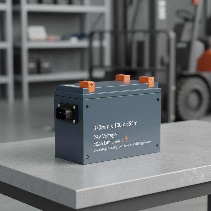 40ah Forklift Lithium Battery 24V Voltage 370100355mm Durable High Capacity Battery Pack Ideal for Forklift Applications